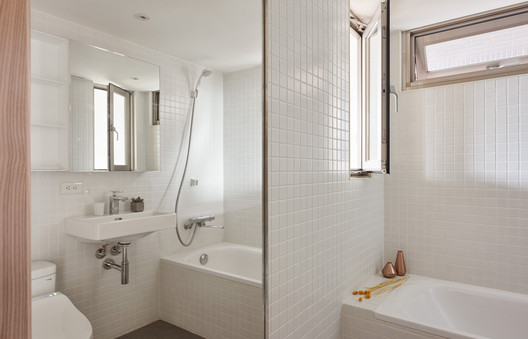 22m2 Apartment in Taiwan  / A Little Design - Interior Photography, Bathroom, Bathtub, Sink, Windows