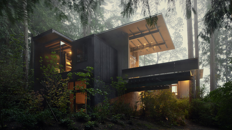 Cabin at Longbranch / Olson Kundig - Windows, Facade, Forest