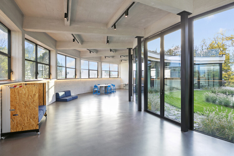 C MIL Building Renovation / CASTOR FIBER architecture studio - Interior Photography, Adaptive Reuse, Door, Facade