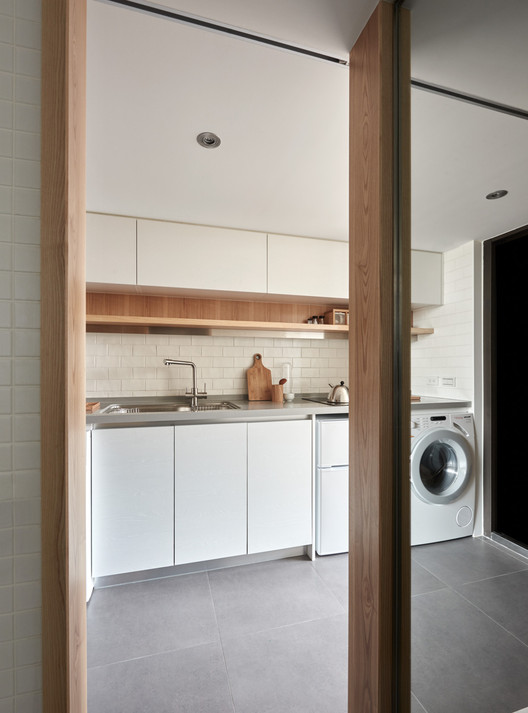 22m2 Apartment in Taiwan  / A Little Design - Interior Photography, Kitchen, Countertop