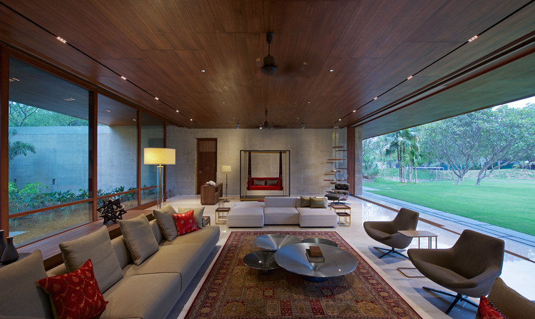 DIYA / SPASM Design Architects - Table, Sofa, Lighting, Chair, Beam