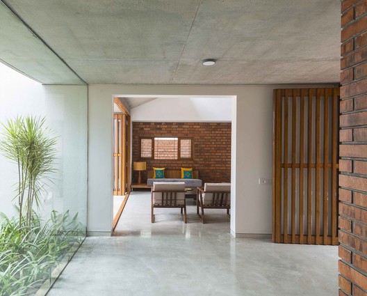 Brick House / Architecture Paradigm - Interior Photography, Brick, Facade, Chair