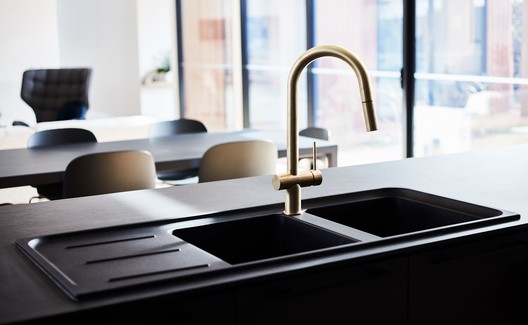 The Courtyard House / Auhaus Architecture - Countertop, Sink, Kitchen, Chair
