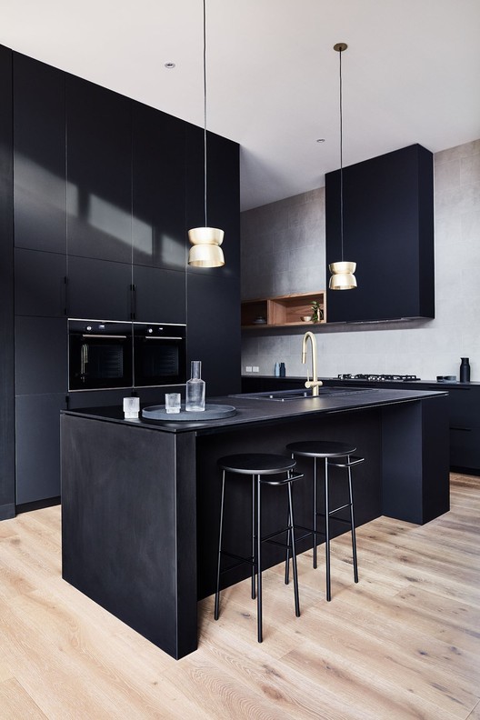 The Courtyard House / Auhaus Architecture - Countertop, Table, Kitchen, Chair