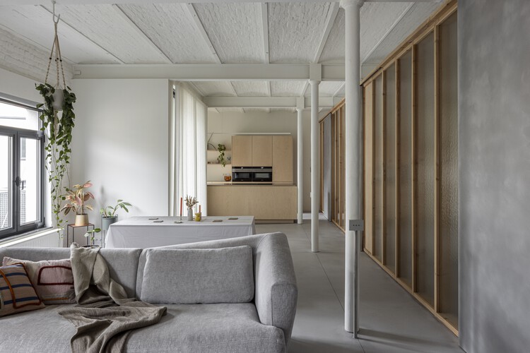 1902_loft / POESENVANHIEL architects - Interior Photography, Loft, Bedroom, Facade, Beam