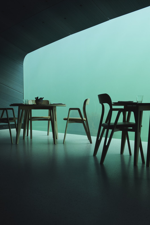 Under / Snøhetta - Interior Photography, Dining room, Table, Chair