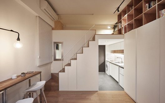 22m2 Apartment in Taiwan  / A Little Design - Interior Photography, Kitchen, Countertop