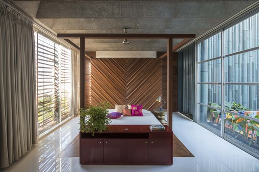 Collage House / S+PS Architects - Table, Lighting, Windows, Glass, Facade, Chair
