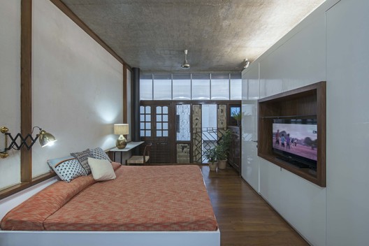 Collage House / S+PS Architects - Windows, Chair, Bed, Bedroom