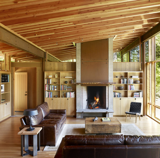 Newberg Residence / Cutler Anderson Architects - Interior Photography, Living Room, Beam, Chair