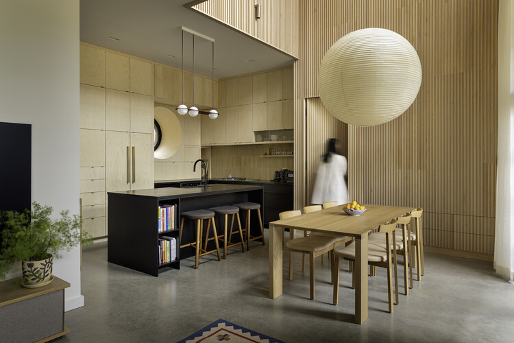 The Warren House / PLOTNONPLOT Architecture Inc. - Interior Photography, Houses, Kitchen, Table, Countertop, Lighting, Chair