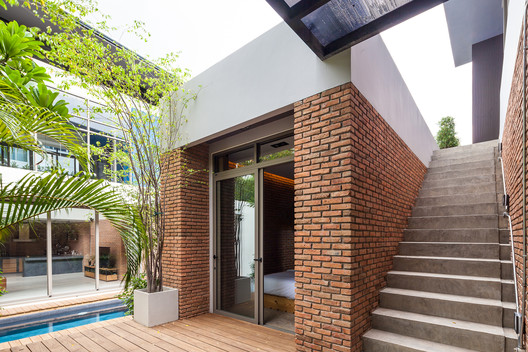 Two Houses at Nichada / Alkhemist Architects - Brick, Facade, Windows, Handrail
