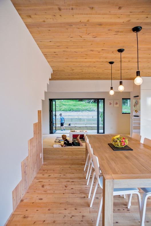 Back Country House / LTD Architectural Design Studio - Table, Windows, Beam, Deck