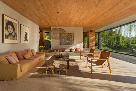 Chameleon Villa / Word of Mouth Architecture - Sofa, Table, Chair, Beam, Deck