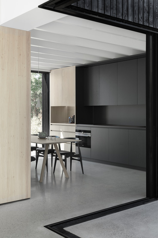 Tiny Holiday Home / i29 interior architects + Chris Collaris - Interior Photography, Kitchen, Table, Chair, Facade