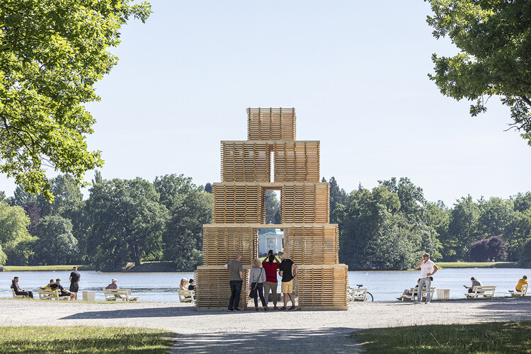 Kollektiv Pavilion  / Christoph Hesse Architects - Exterior Photography, Installations & Structures, Garden, Facade