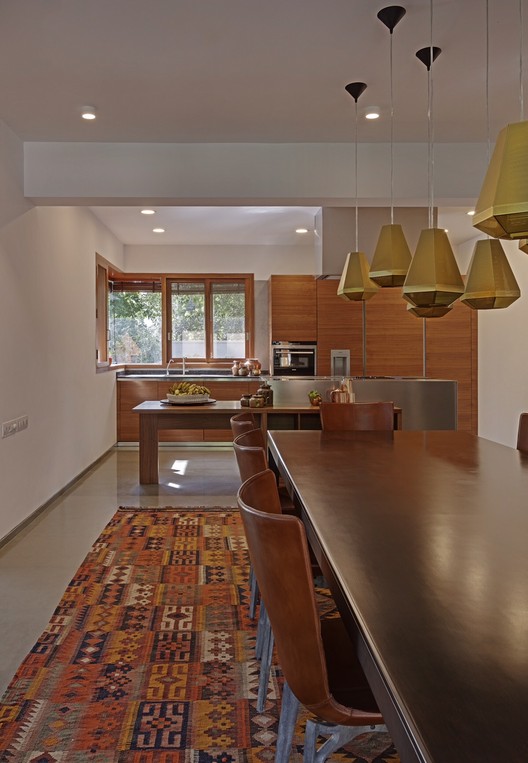 Krishnan House / Khosla Associates - Table, Countertop, Kitchen, Chair, Windows, Beam