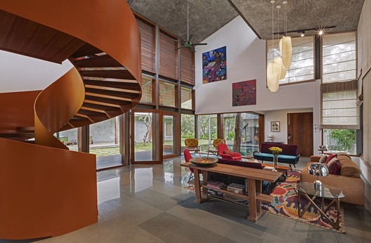 Krishnan House / Khosla Associates - Table, Windows, Chair