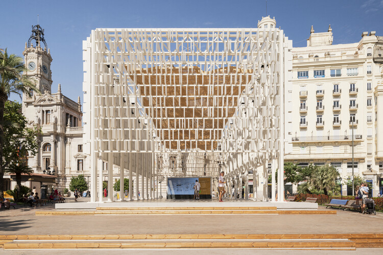 Ágora Valencia Pavilion / Miguel Arraiz + Arqueha - Exterior Photography, Pavilion, Facade, Arch