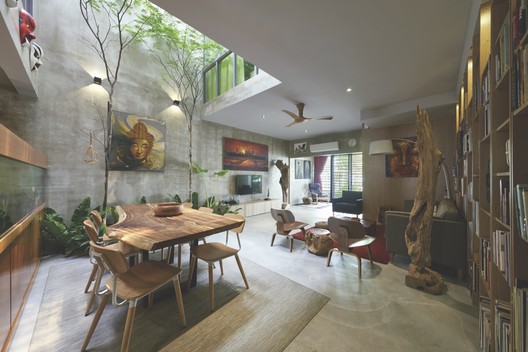 Terrace House Renovation / O2 Design Atelier  - Table, Sofa, Chair, Beam