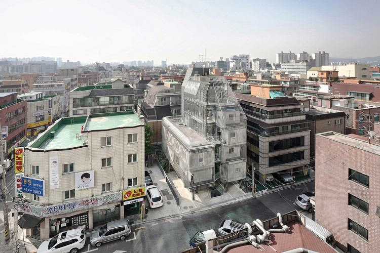 Songpa Micro Housing / SsD - Exterior Photography, Windows, Cityscape